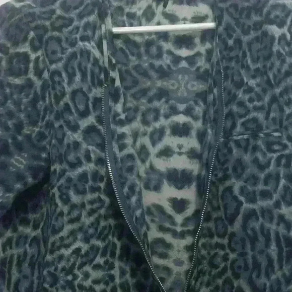 Womens I jeans by Buffalosize S leopard print zip up front thin Dress Tunic Top - Picture 4 of 11